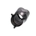 New Gunmetal Heart Shaped Stainless Steel Car Exhaust Pipe Muffler Tip Curved
