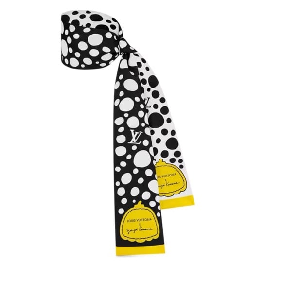 NEW WITH TAGS! LV x YK INFINITY DOTS BANDEAU - YELLOW M78291