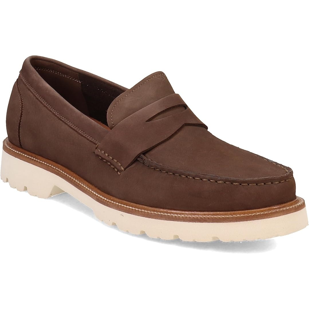 COLE HAAN Men’s American Classics Brown Leather Penny Loafers Shoes 11.5