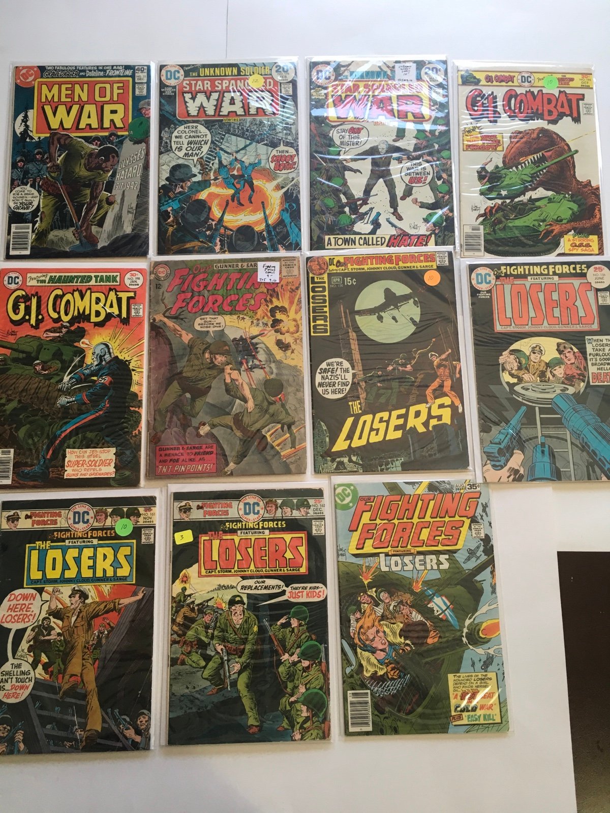 DC Comics War Comic Lot of 11 LIST IN DESCRIPTION