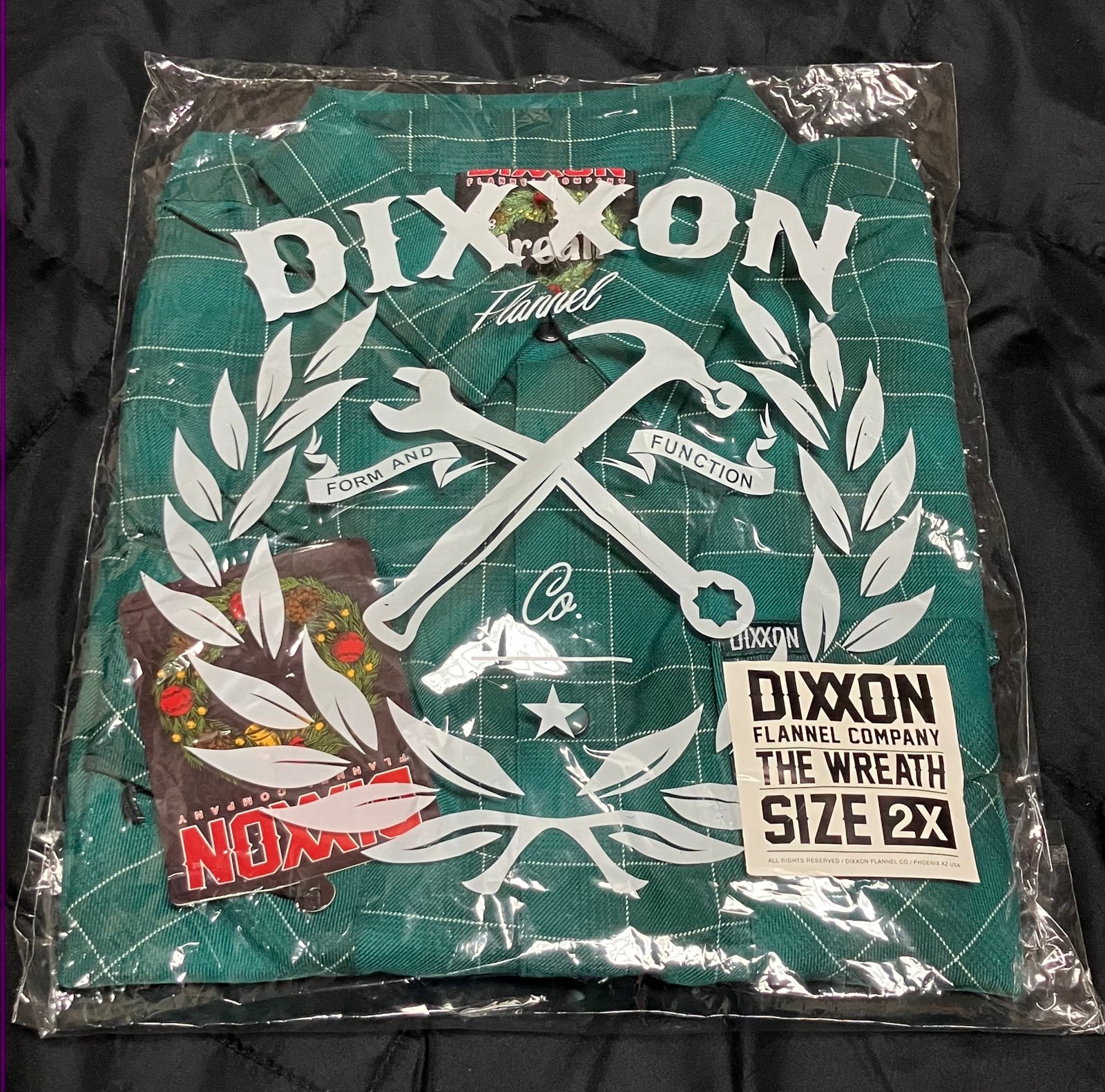 New DIXXON The Wreath Flannel Mens 2X BNIB