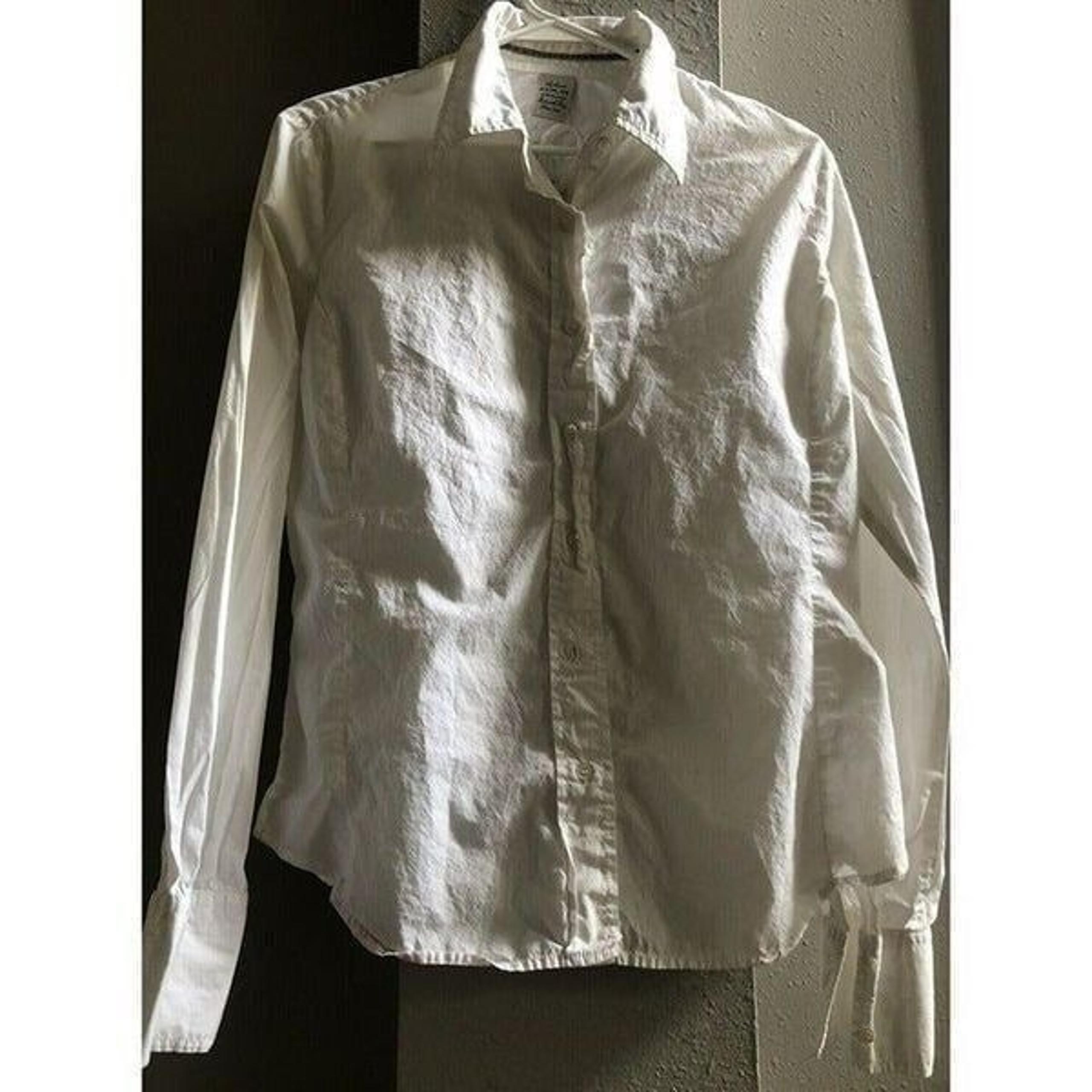 Women Authentic Made With Pride Since 1981 Shirt Blouse Embroidered Sz XL - Replay