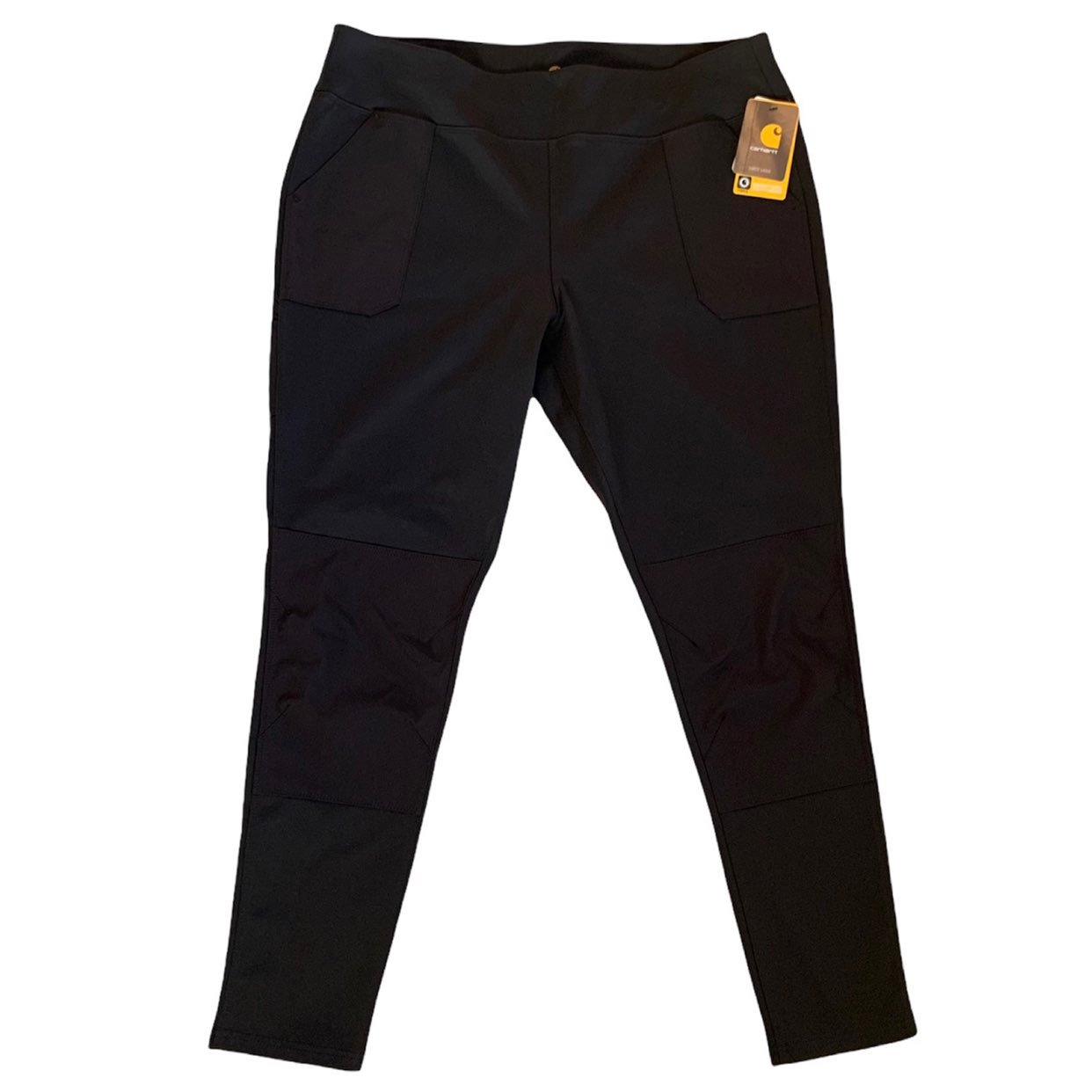 NWT Carhartt Womens 2XL Force Utility Nylon Knit Leggings Black Sz 20 Tall Work