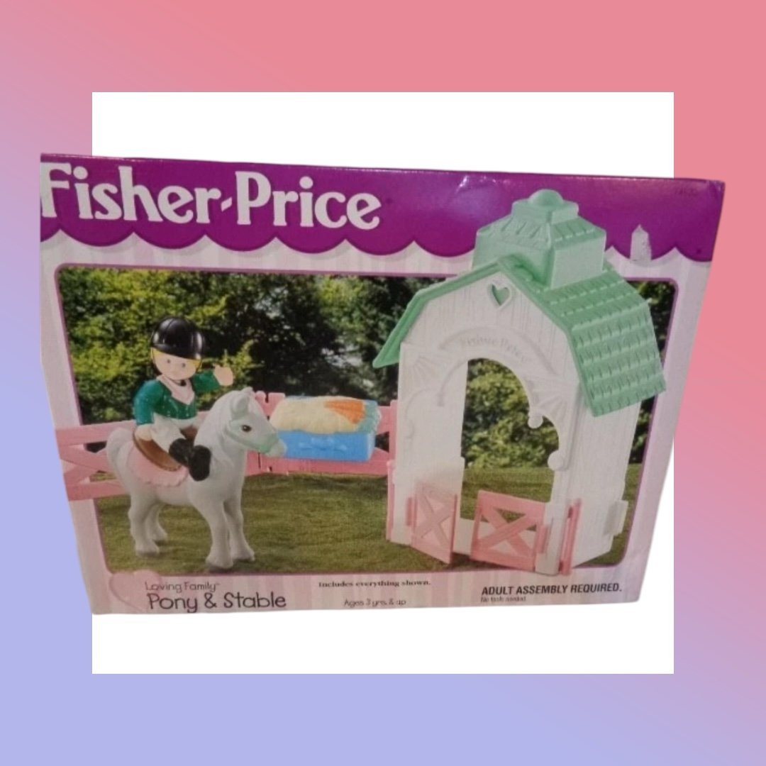 Fisher Price loving family pony & stable dollhouse set new nib lot barn