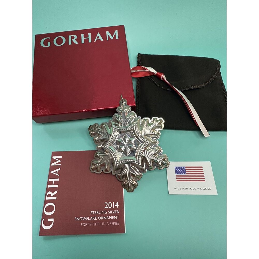2014 Gorham Sterling Silver Christmas Ornament