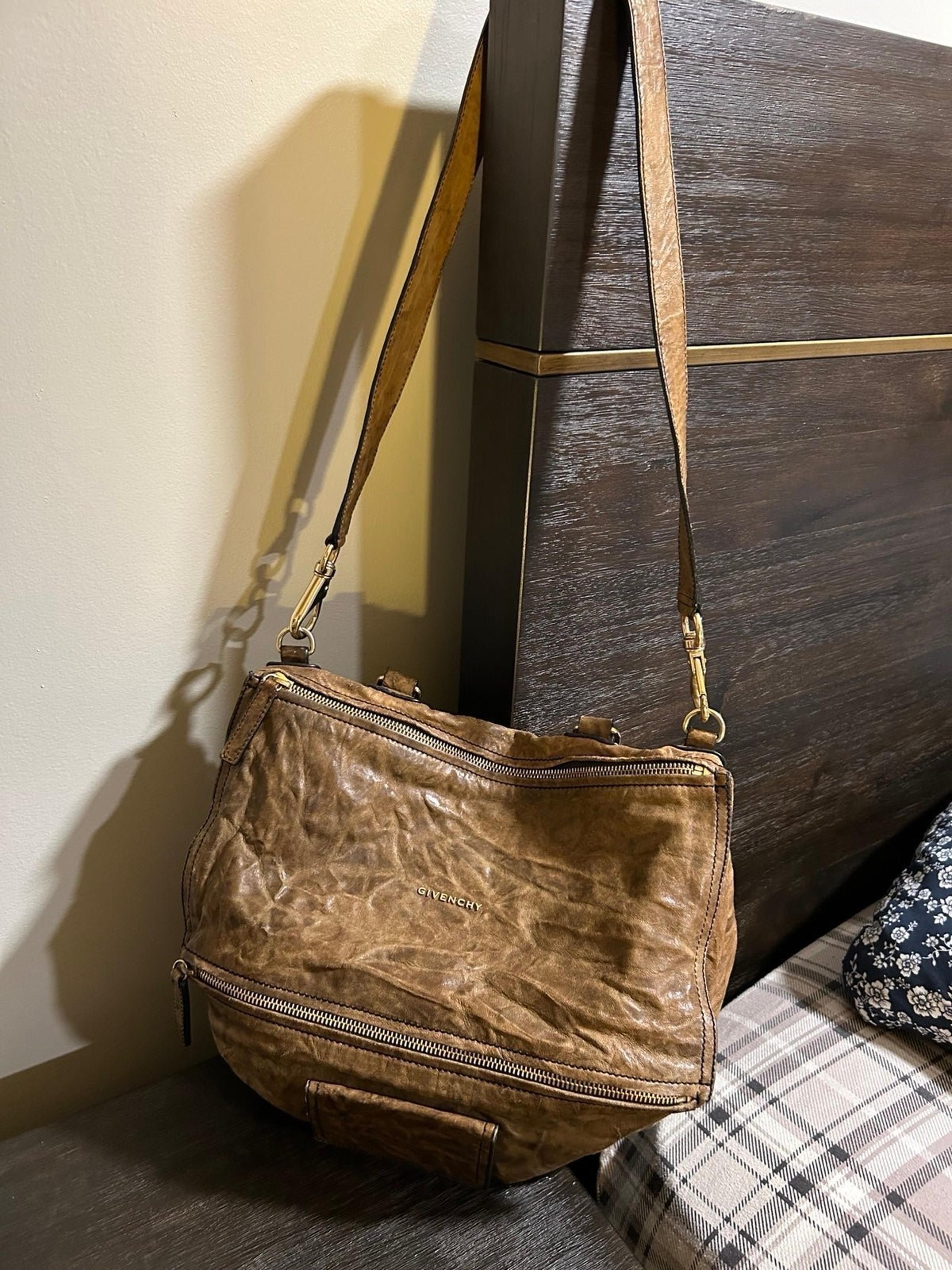 Givency leather handbag, Givenchy Pandora Medium Sheepskin shoulder bag