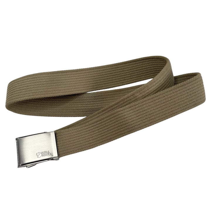Fjallraven Tan Canvas Belt W/ Adjustable Metal Buckle 77029 Gorpcore