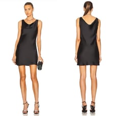 Norma Kamali Maria Mini Dress - Black - XS - New with tags
