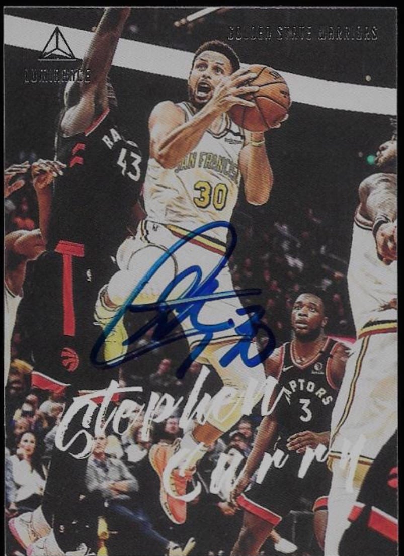 Stephen Curry autograph signed 2020 Panini card #151 Warriors