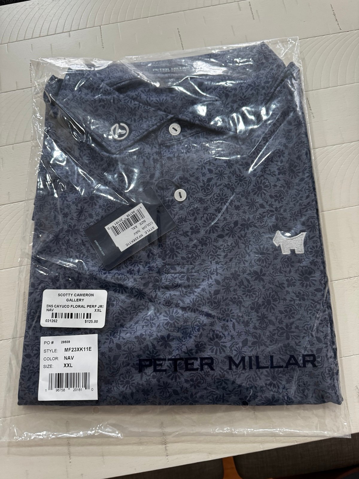 Scotty Cameron Peter Miller polo XXL floral