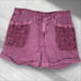 Sundance Zinovia Linen Shorts Size Large Purple Bohemian Airy Lightweight Summer