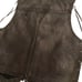 Zara limited Edition VINTAGE EFFECT LEATHER VEST Size Large