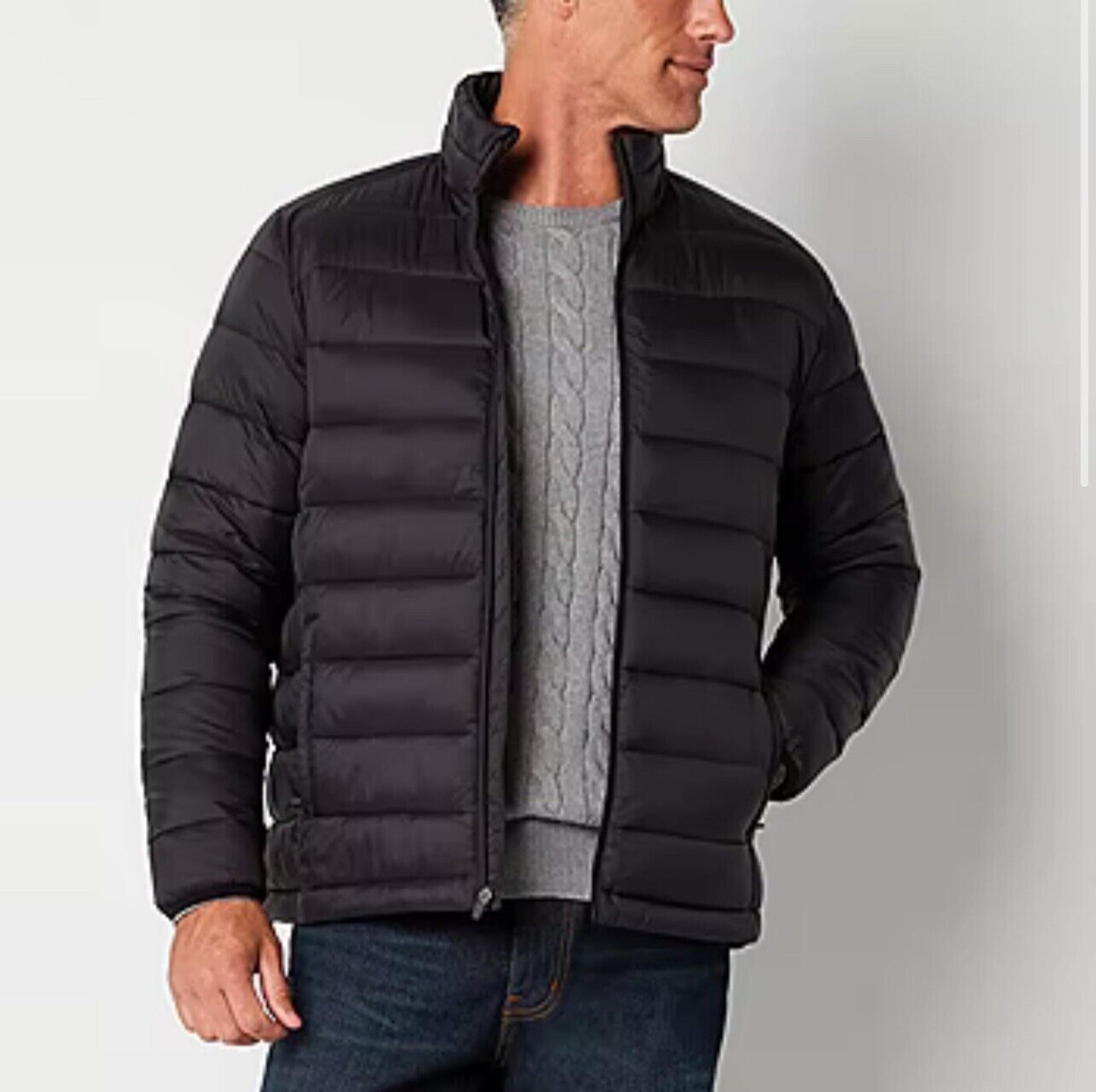 St. John's Bay Men’s XL Water Resistant Midweight Puffer Jacket MSRP $100