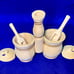 Romanian Folk Art Wood Condiment Spice Holder Salt Pepper Shaker Cooking Kitchen