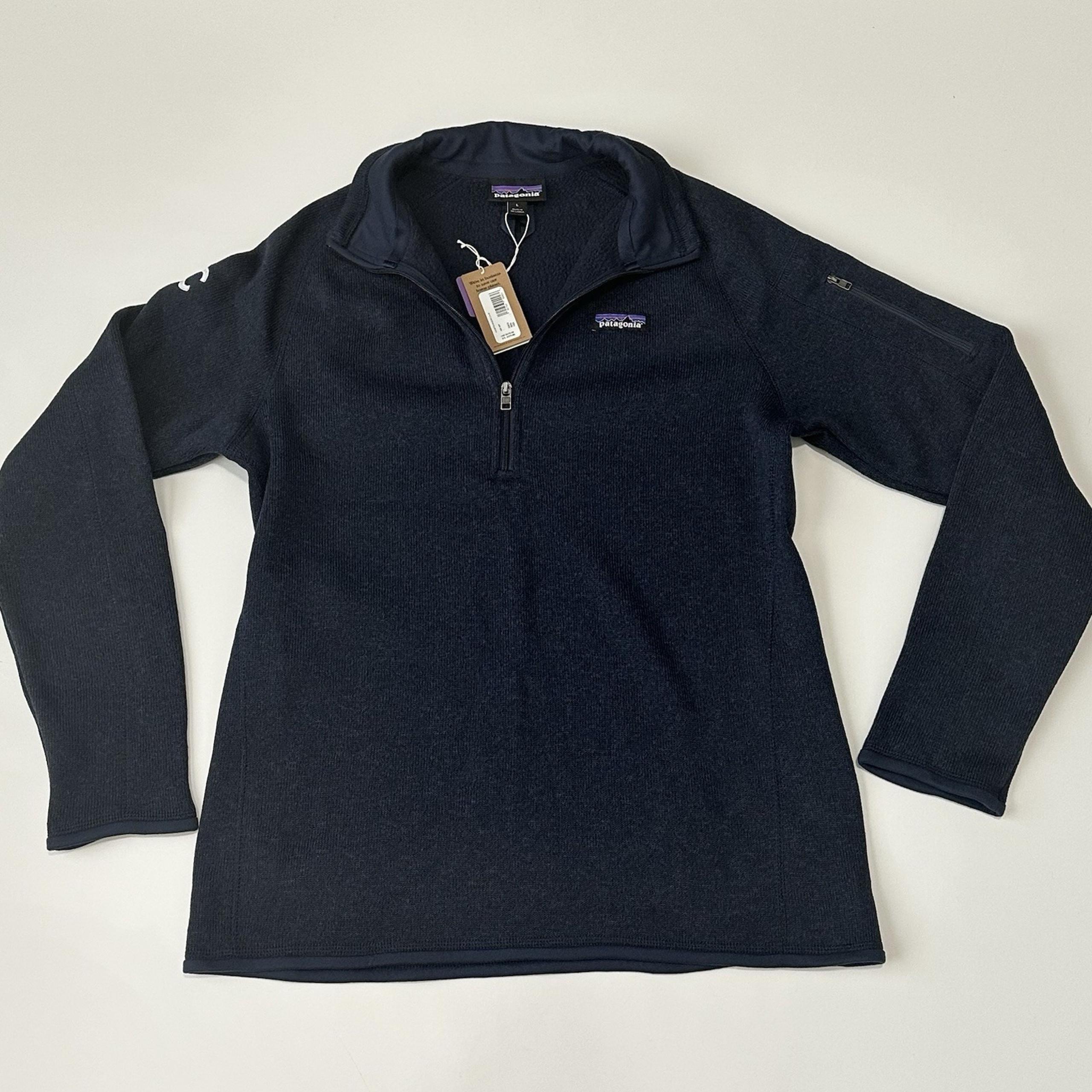 Patagonia Better Sweater 1/4 Zip Women's Large Navy New With Tags NWT
