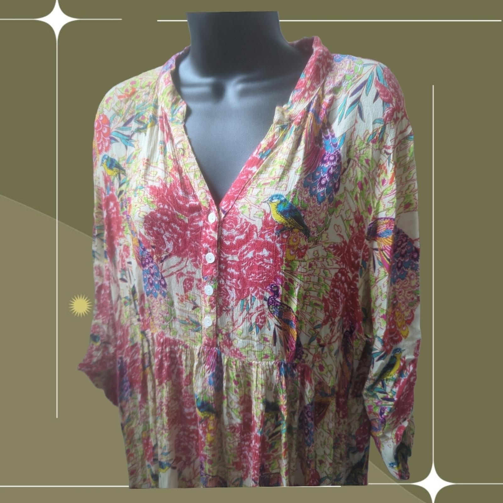 Raga Birds Maxi Dress Size Large