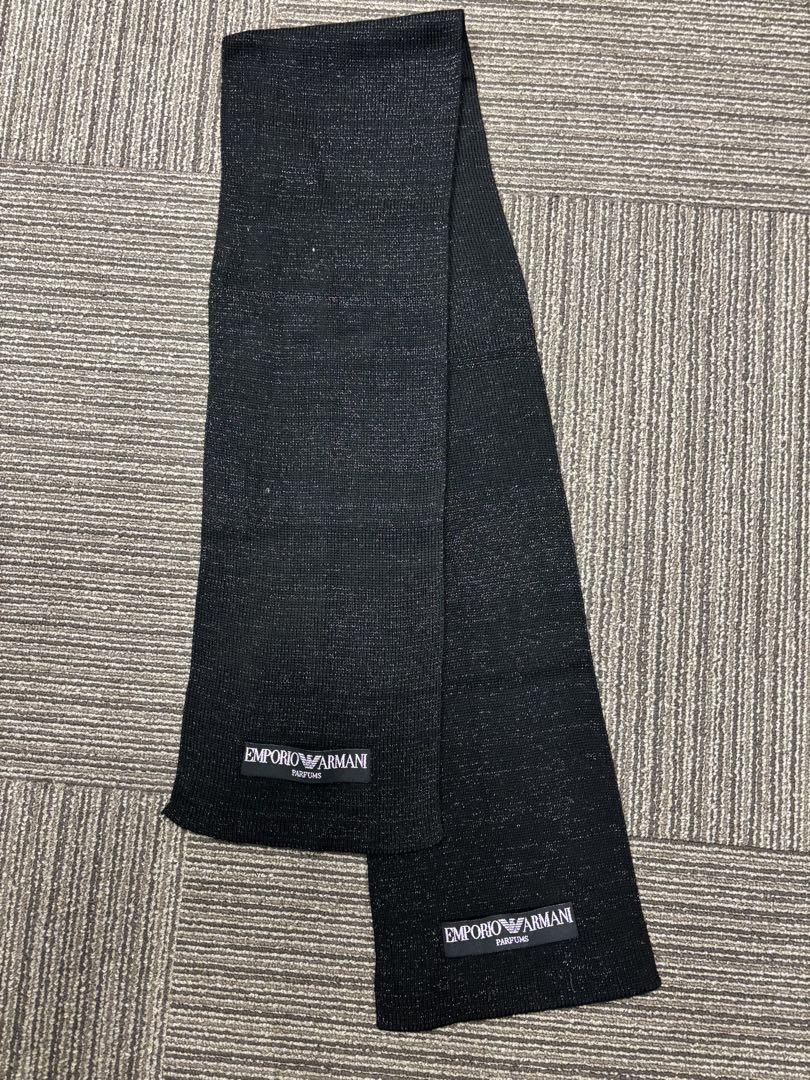 EMPORIO ARMANI Black Scarf