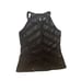 White House Black Market Med Black Halter Sequin Striped Club Career Party WHBM