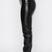 white fox Boutique black leather pants