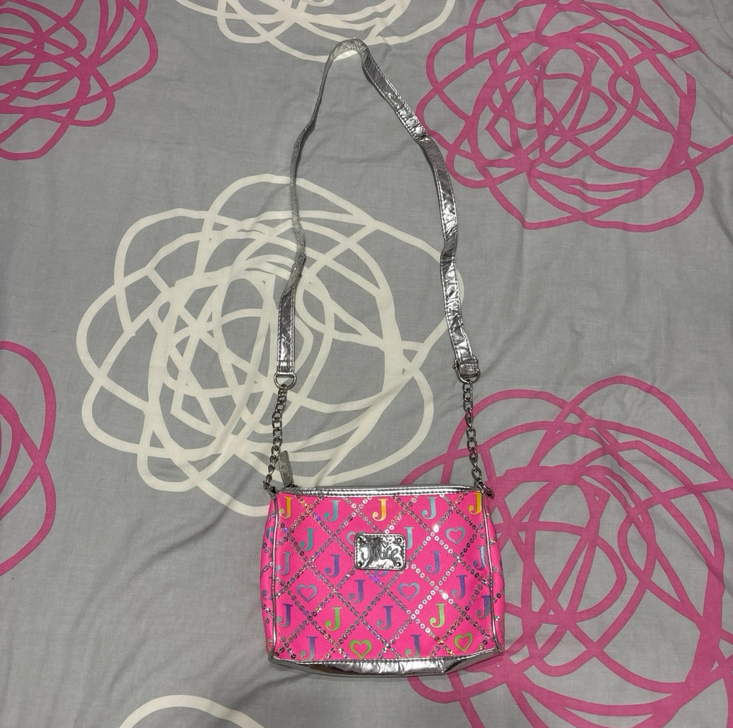 Hot Pink Sequin Crossbody Purse