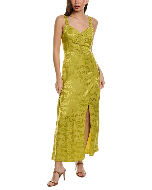 NEW Favorite Daughter Womens The Strappy Vineyard Dress Green Size 14 Designer