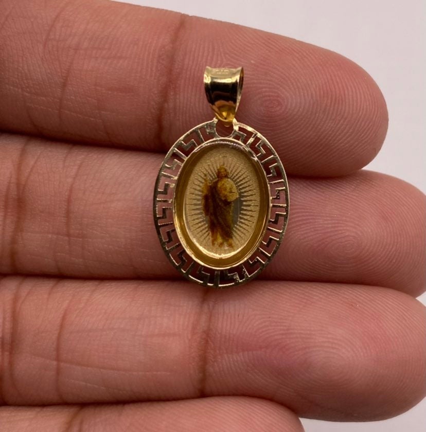 10K Gold St Jude Pendant