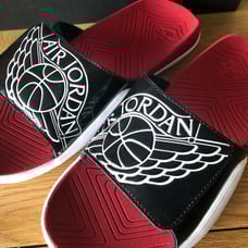 NEW Jordan Hydro 7 Slide Black/White/Red Men's Size 8 AA2517-001
