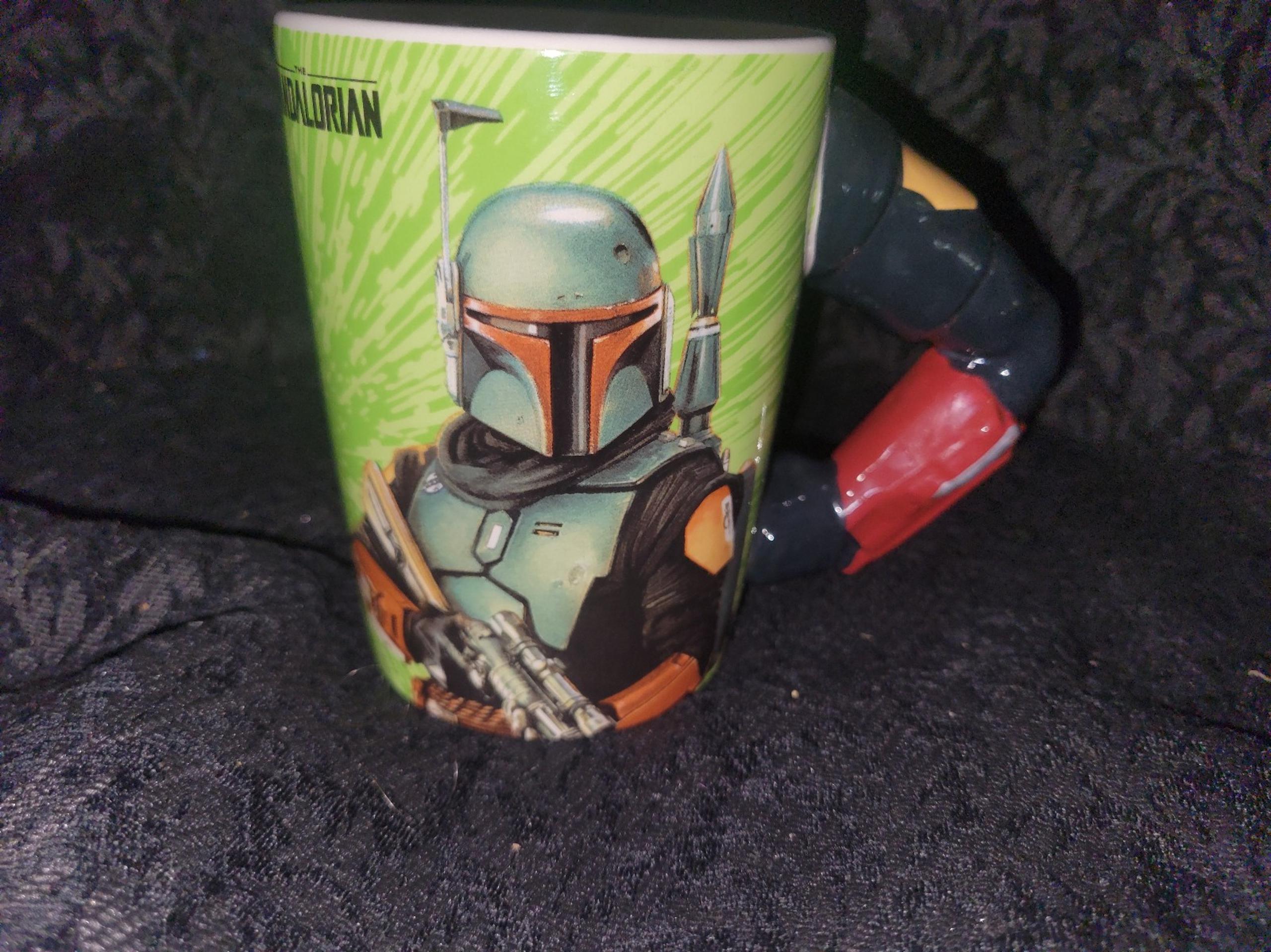 Star Wars Mandalorian Boba Fett 14 oz. Sculpted Coffee Mug Hot Chocolate Cup