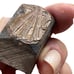 Ultra-Rare French Antique Double Monogram Metal Stamp – Ornate VL/LV Design