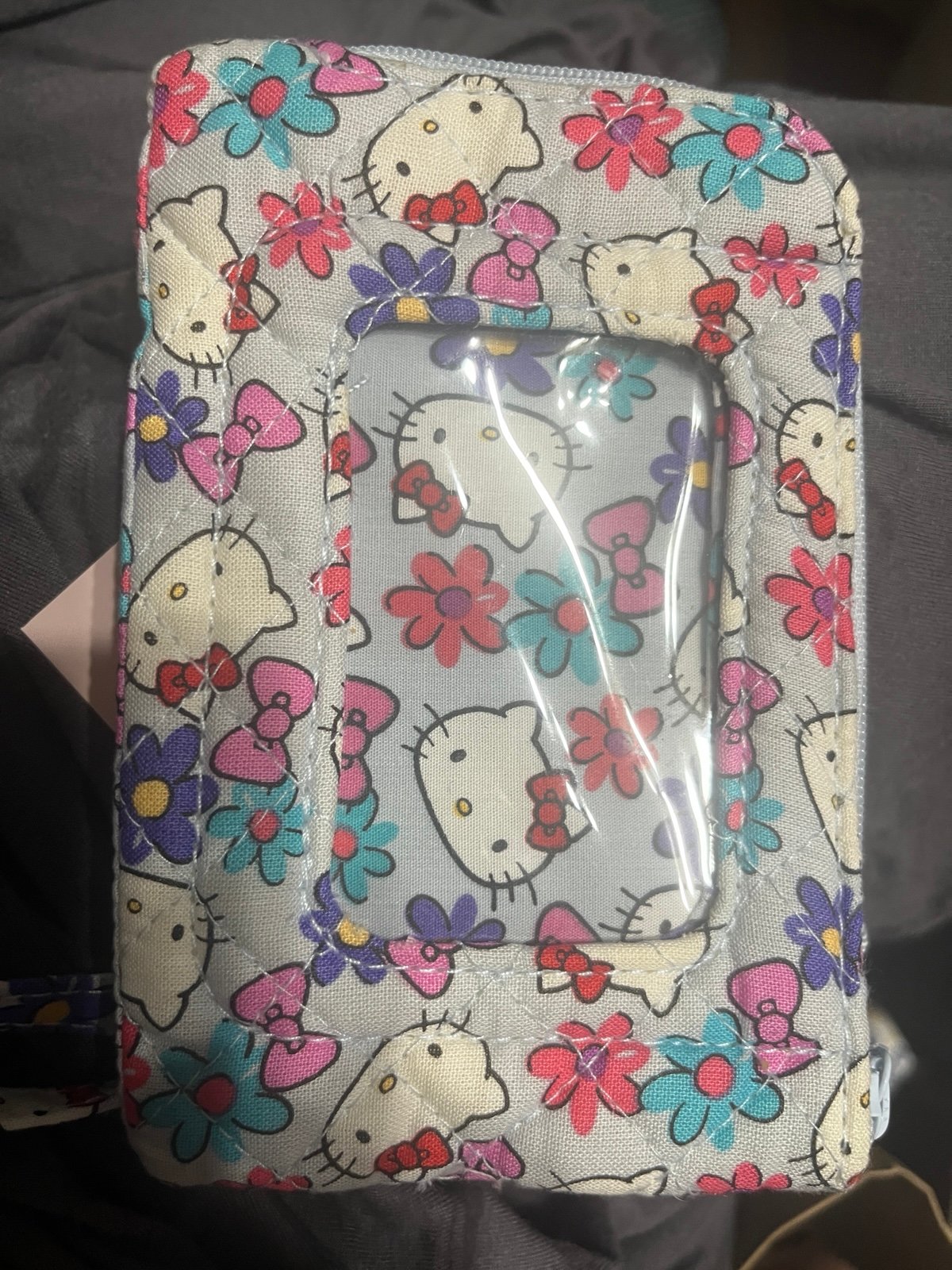 Vera Bradley HELLO KITTY double zip ID wallet
