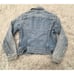 Vintage Lee Sanforized 101-J Union Made Denin Jean Jacket Sz 40 Distressed
