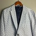 Tommy Hilfiger Slim Fit Blue Blazer Palm Tree Print Two Button Sport Coat S40