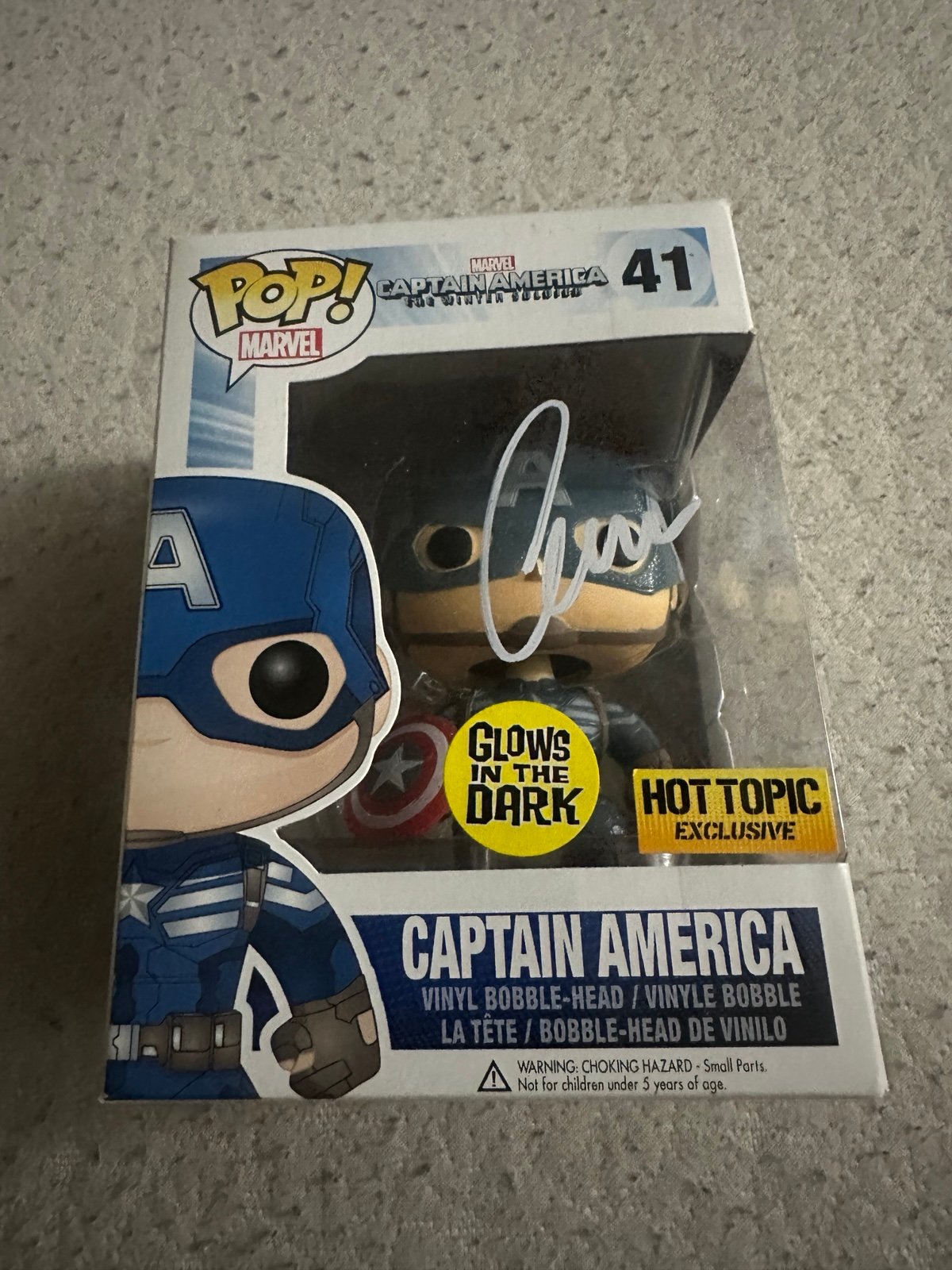 Captain America signed