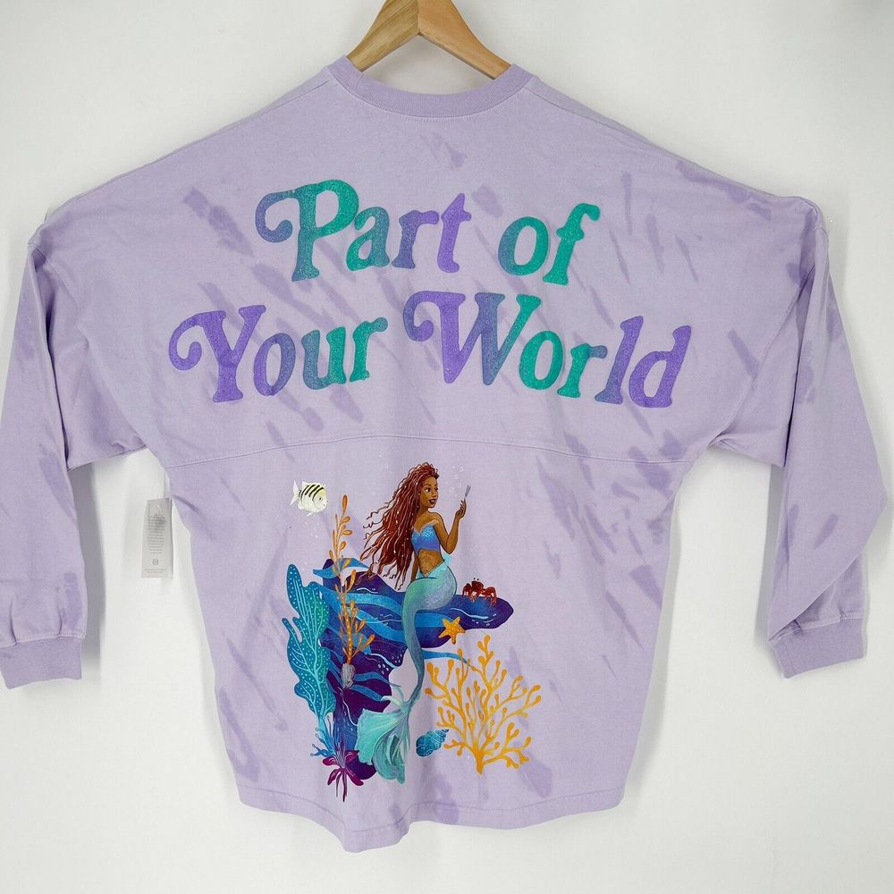 Disney Parks The Little Mermaid Part of Your World Spirit Jersey L NWT