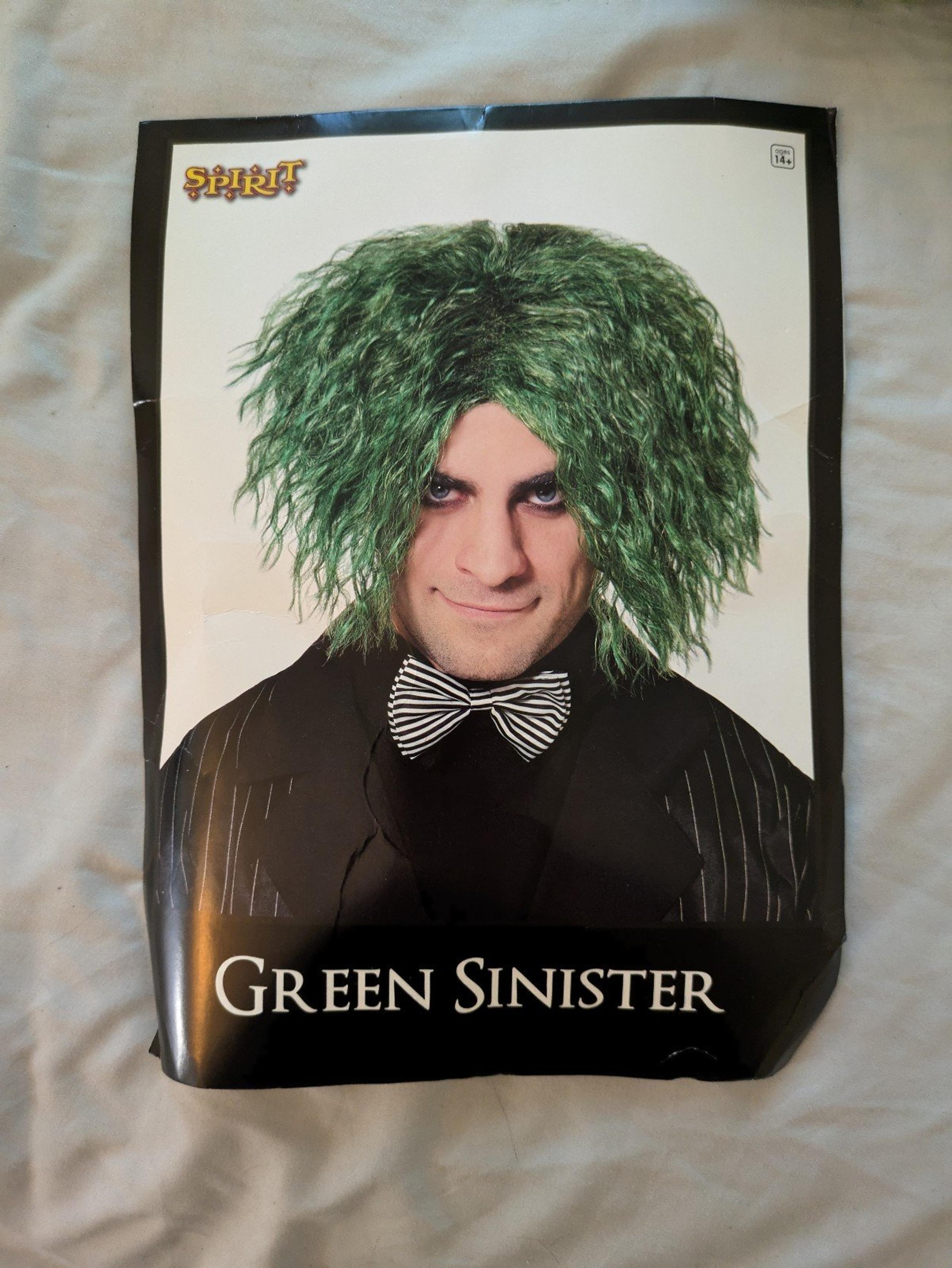 Spirit Halloween Green Sinister Wig