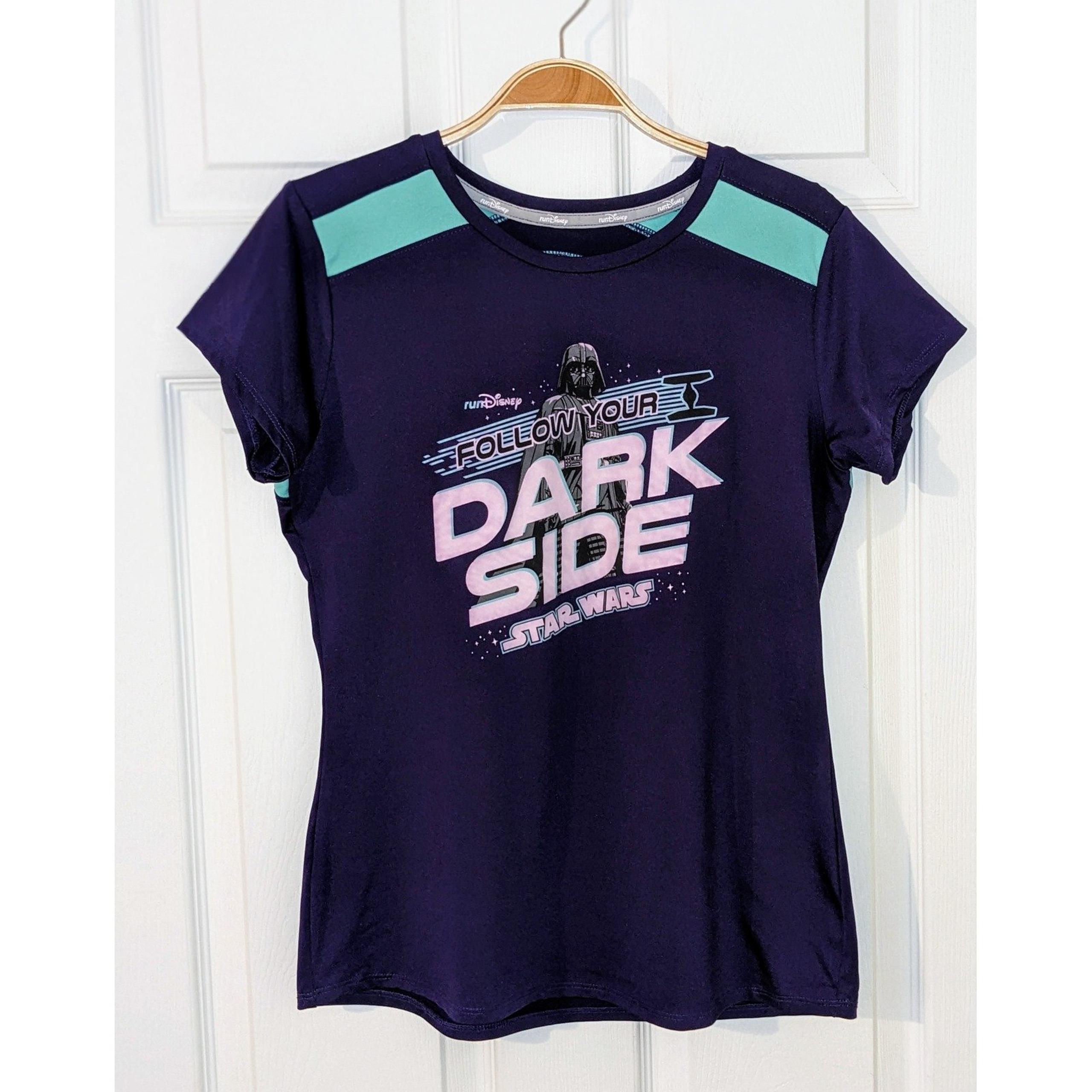 Run Disney Star Wars Darth Vader Athletic Tee Shirt Top Activewear Small