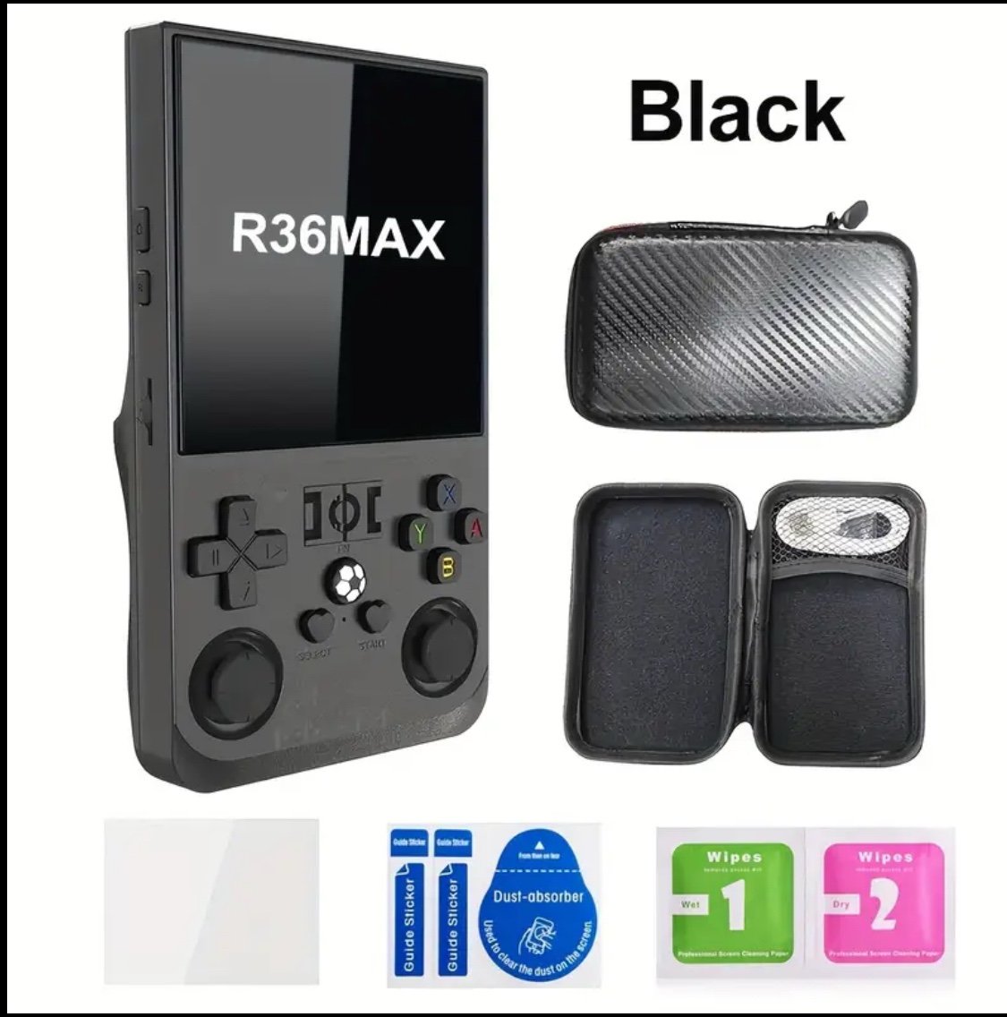 [Upgraded R36s] R36 MAX 128GB 4” PSP/PS1/N64 720x720 Game Console 30,000+ Games