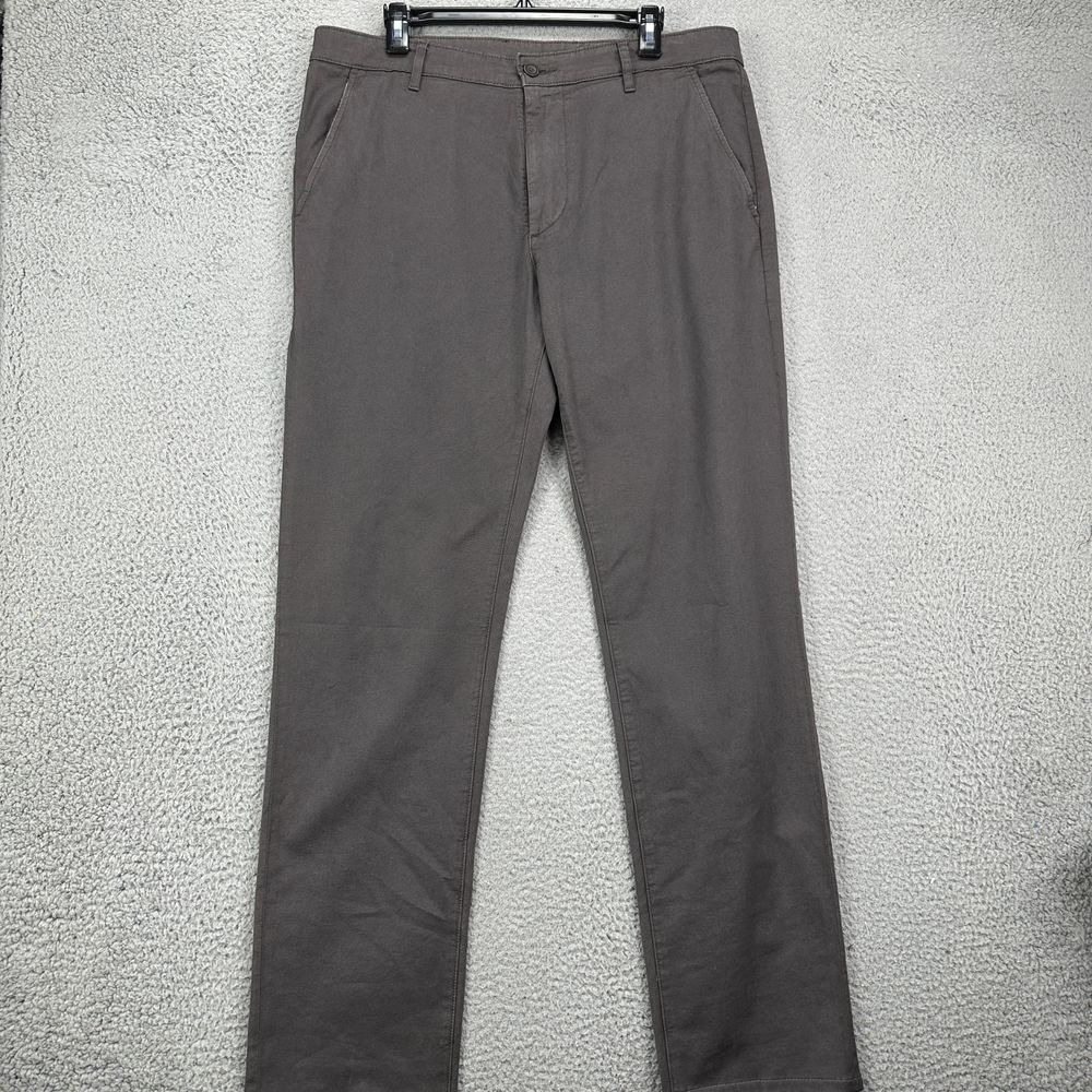 AG Adriano Goldschmied The Marshall Mens Chino Pants 36X32 Grey Slim Trouser