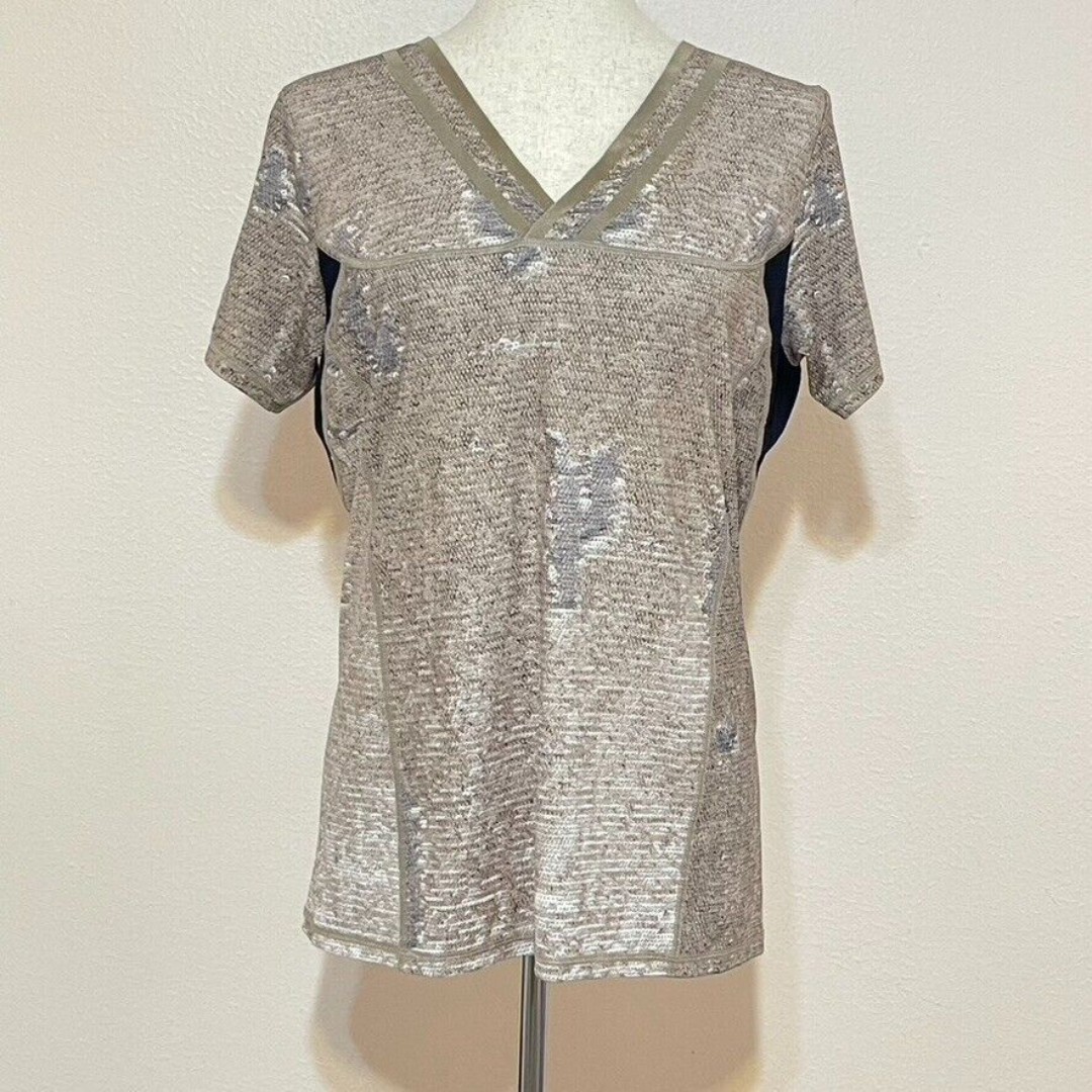 Bogner Sports Top Faux Sequence Print Size Large