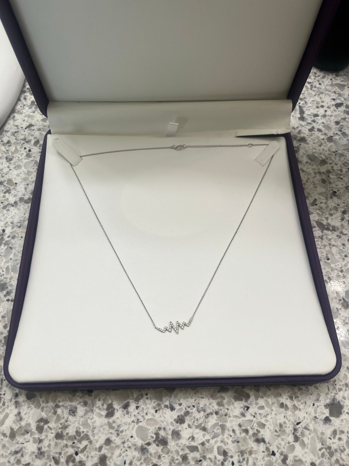 Ben bridge diamond heartbeat necklace
