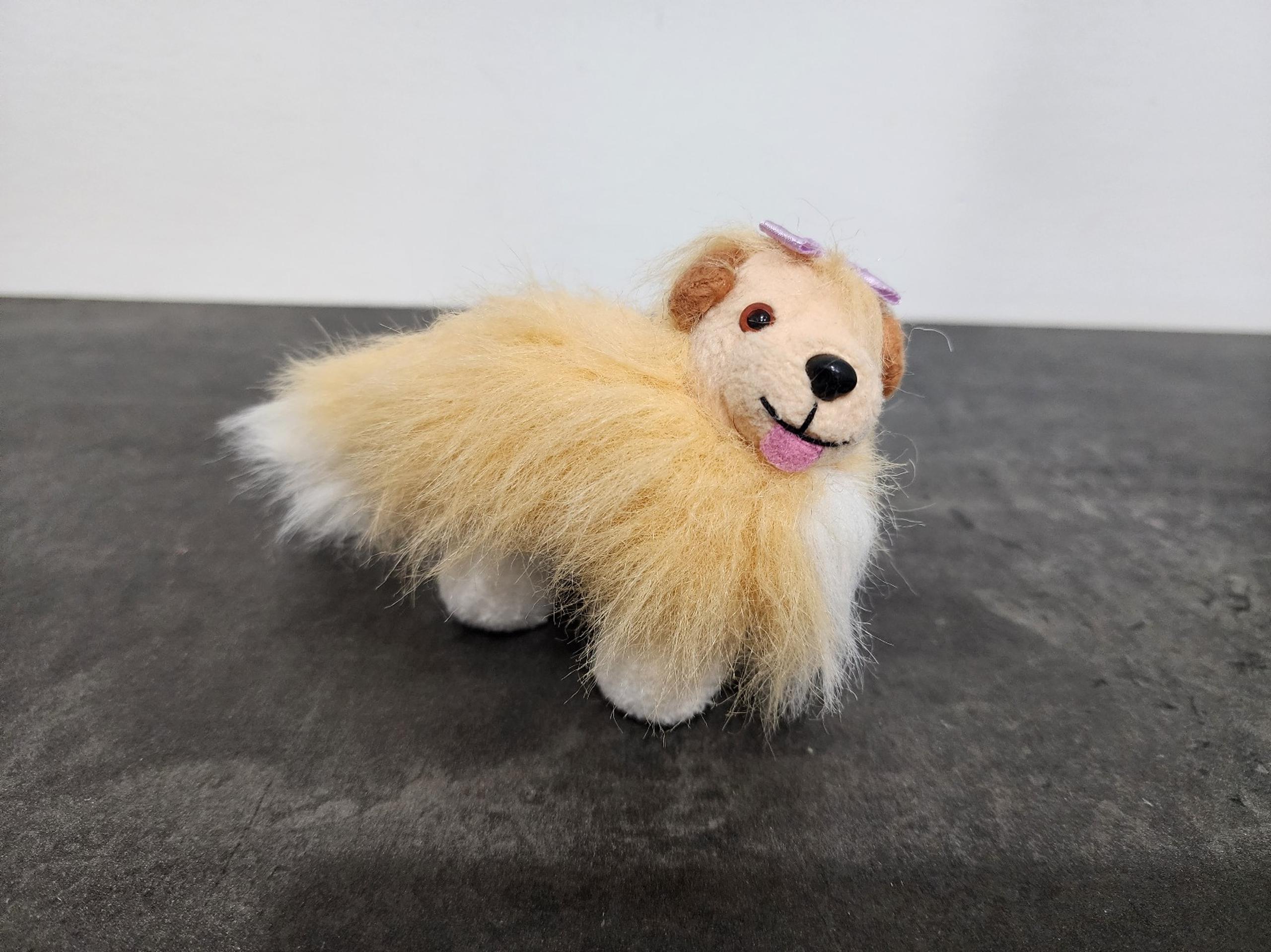 Vintage mattel Barbie dog Mandie 1996 plush stuffed animal