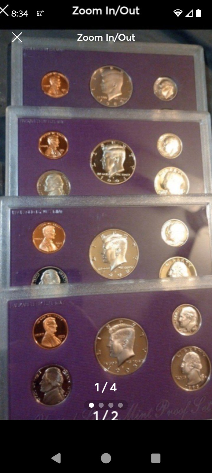 Proof Sets 1991/1992/1993/1985