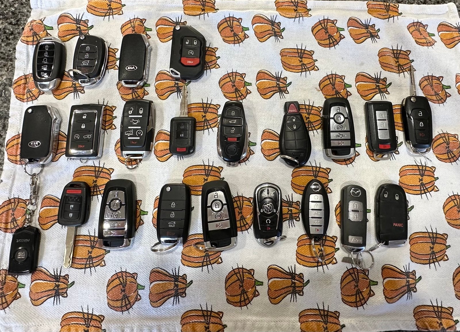 Lot of 21 Fobs and Keys
