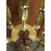 Vintage Brass Fireplace Tool Set Horseshoe Shaped Base #C-879 EUC