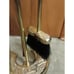 Vintage Brass Fireplace Tool Set Horseshoe Shaped Base #C-879 EUC