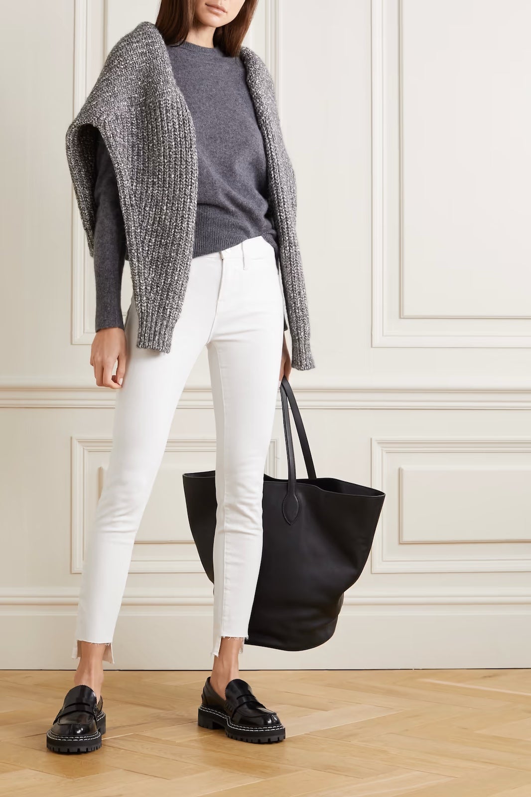FRAME Le Skinny de Jeanne Raw Stagger mid-rise jeans