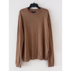 Nordstrom Merino Wool brown crew neck Sweater size 2XL