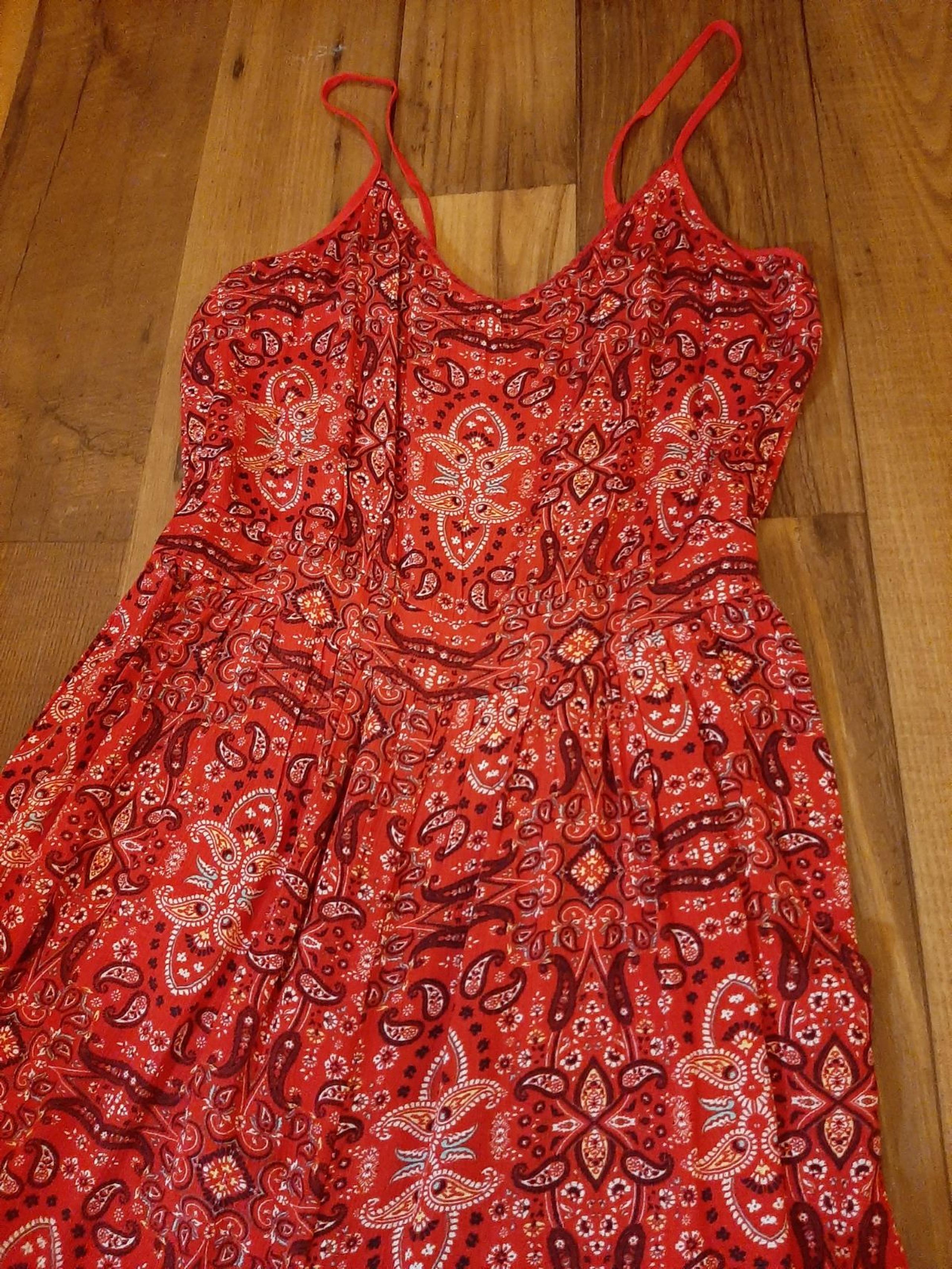 Red flowy Capri Wide-leg Jumper-NEW S/M