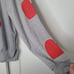 Fantastic Fawn Red Hearts Printed Sweatshirt Comfy Oversized Top US Size M