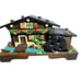 Swiss Chalet Music Box Jewelry Water Wheel Vintage Japan Wood Cottage Core